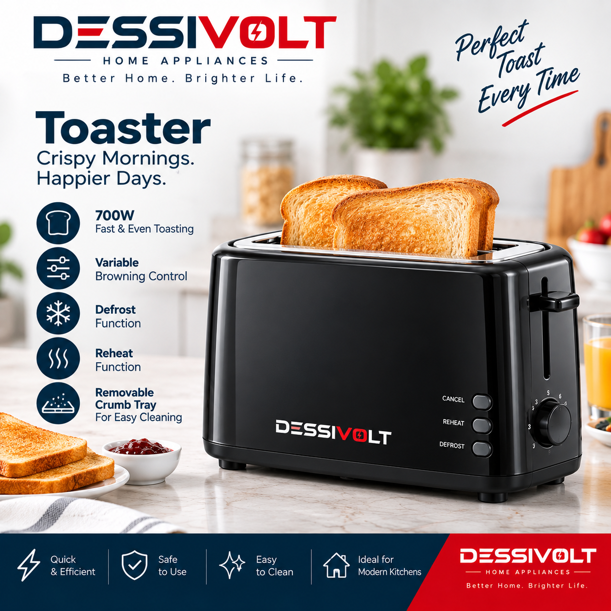 DESSIVOLT Toaster